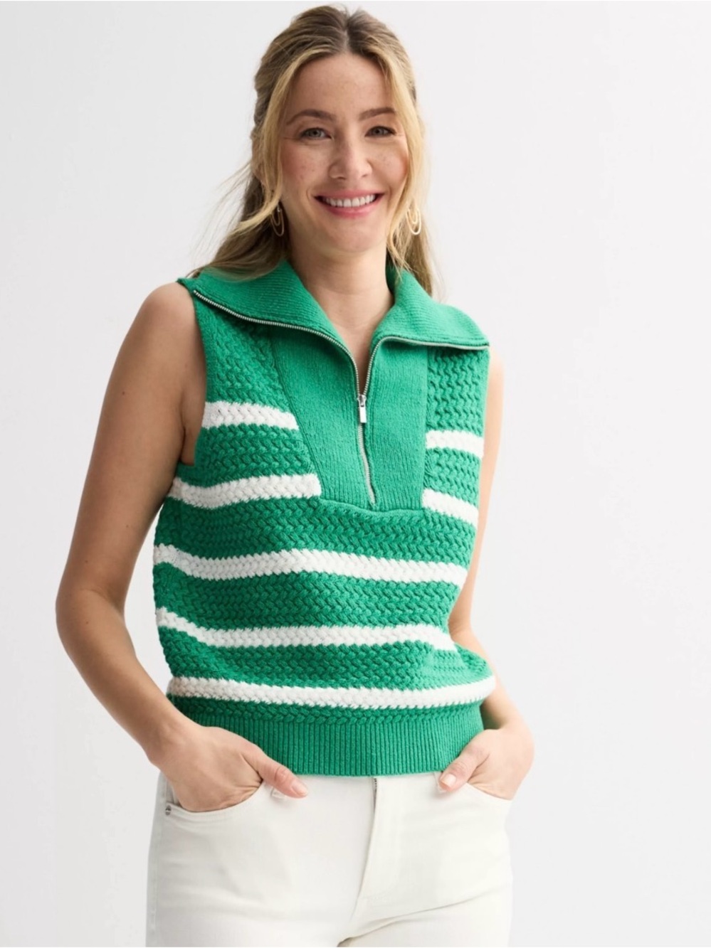 Sonoma Goods For Life quarter zip sweater vest. Size Small. Excellent Condition